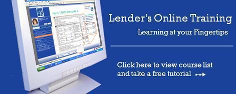 Lender's online training